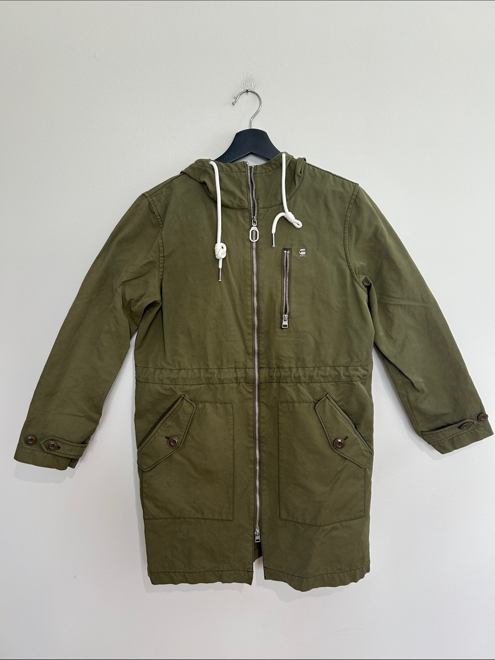 G-Star Raw Women’s Olive Green Duty Straight Jacket Size Small